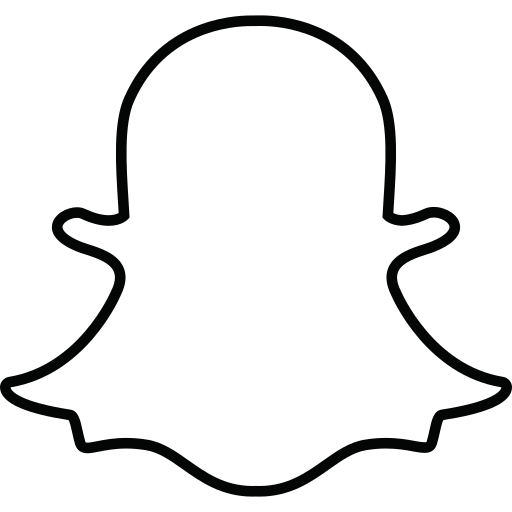 Snapchat logo, ghost, snap, snapchat, social media, social network icon